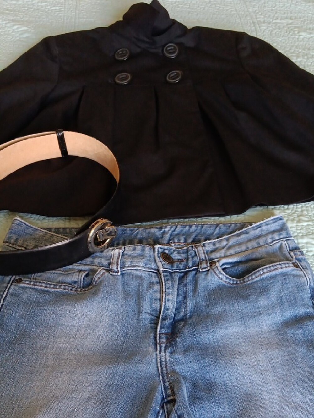 Laundry by Design Black Double-Breasted Women's HighStyled Jacket.Size 4.Vintage - Picture 10 of 11